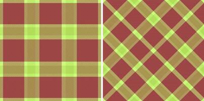 textil- textur sömlös av tartan tyg mönster med en vektor bakgrund kolla upp pläd. uppsättning i jul färger för kreativ användningar av dekorativ silke tejp.