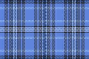 grungy tartan kolla upp textur, landskap tyg bakgrund mönster. inföding vektor sömlös pläd textil- i blå och mörk färger.