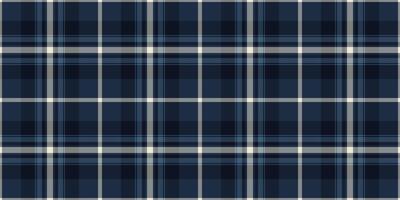 Schrott Vektor Stoff überprüfen, Netz Hintergrund Textil- Muster. Nahansicht Tartan nahtlos Plaid Textur im dunkel und Blau Farben.