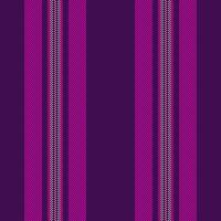 Picknick Textil- Hintergrund Textur, Kind Vektor Vertikale nahtlos. Vater Streifen Muster Linien Stoff im lila und Rosa Farben.