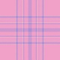 kariertes Karomuster in Pink. nahtlose Stoffstruktur. Tartan-Textildruck. vektor