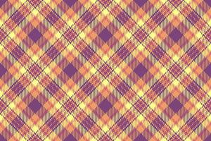 Textur Vektor Tartan von Plaid Stoff nahtlos mit ein Hintergrund prüfen Muster Textil.