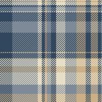 Muster nahtlos Hintergrund von prüfen Tartan Vektor mit ein Plaid Textur Textil- Stoff.