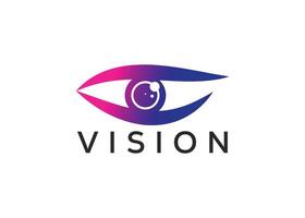 minimalistisch Vision Auge Logo Design Vektor Vorlage. modern Auge Logo. minimalistisch Stil Auge Logo