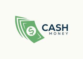 minimalistisch Geld Logo Design Vektor Vorlage. Kasse Geld zum Geschäft Finanzen Vektor. Geld investieren Logo