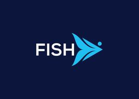 kreativ und minimal Fisch Logo Vektor Vorlage