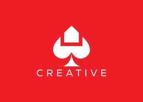 kreativ und minimal As Zuhause Logo Vektor Vorlage. abstrakt As Zuhause Logo
