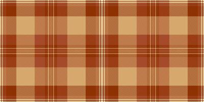 flauschige Textur Hintergrund Stoff, Werbung Muster Plaid nahtlos. Valentinsgrüße Tag prüfen Vektor Tartan Textil- im Orange und Licht Farben.