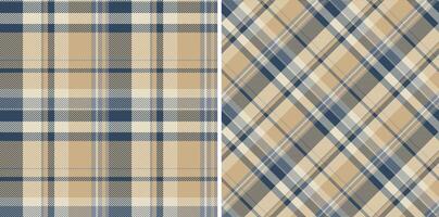 Textur Textil- prüfen von Vektor Hintergrund Plaid mit ein Stoff Tartan Muster nahtlos. einstellen im warm Farben. Kleidungsstück Industrie Tendenzen.