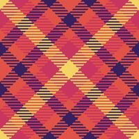 Muster Tartan Stoff von Textur Vektor nahtlos mit ein prüfen Plaid Textil- Hintergrund.