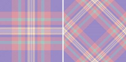 prüfen Vektor Muster von Plaid Textur Hintergrund mit ein Stoff Tartan Textil- nahtlos. einstellen im modisch Farben zum modern Teppiche stilvoll Leben Räume.