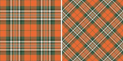 Textur prüfen Muster von Vektor Plaid Tartan mit ein Textil- nahtlos Hintergrund Stoff.