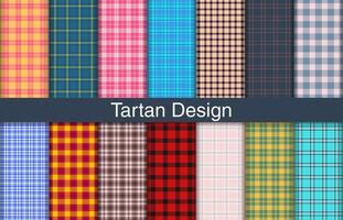 tartan pläd buntar, textil- design, rutig tyg mönster för skjorta, klänning, kostym, omslag papper skriva ut, inbjudan och gåva kort. vektor