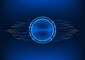skärm teknologi bakgrund den är en vektor illustration designad till se modern och avancerad. de teknologi cirkel är i de Centrum längs med de teknologi krets. lämplig för teknologi arbete