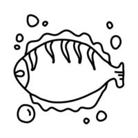 Fisch von Strand Gekritzel Illustration vektor