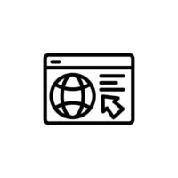 Browser Symbol oder Logo Design isoliert Zeichen Symbol Vektor Illustration - - hoch Qualität Linie Stil Vektor Symbol