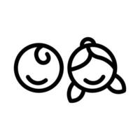 Kinder Symbol oder Logo Design isoliert Zeichen Symbol Vektor Illustration - - hoch Qualität Linie Stil Vektor Symbol