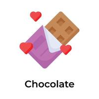 smaskigt choklad, ett Fantastisk ikon av choklad i redigerbar stil vektor