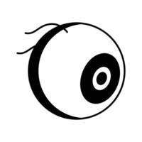 hugg detta Fantastisk ikon av eyeball i trendig isometrisk stil vektor