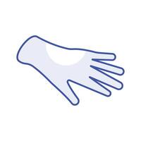 väl designad isometrisk ikon av medicinsk handskar i trendig stil vektor