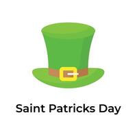 kreativ och unik ikon av st patrick dag i modern design stil vektor