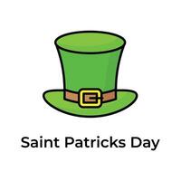 kreativ und einzigartig Symbol von st Patrick Tag im modern Design Stil vektor