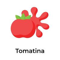 kreativ Symbol Design zum Spanisch la Tomate, Tomate Festival Vektor
