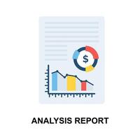 Gut entworfen Konzept Illustration von Analyse Bericht, Geschäft Analytik Vektor