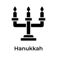 skaffa sig detta Fantastisk ikon av ljus i modern stil, hanukkah dag vektor design