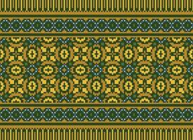 etnisk geometrisk sömlös tyg mönster korsa sy. ikat broderi orientalisk pixel mönster grädde bakgrund. abstrakt, vektor, illustration. textur, kors stygn, halsduk, dekoration, motiv, tapeter. vektor