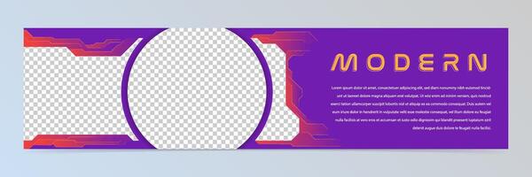 modern abstrakt futuristisch Banner Design Vorlage Vektor