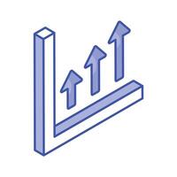 tillväxt Diagram skildrar vektor design av företag analys, upp för premie använda sig av