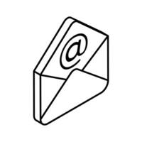 haben ein aussehen beim diese kreativ Symbol von Email Marketing isoliert auf Weiß Hintergrund vektor