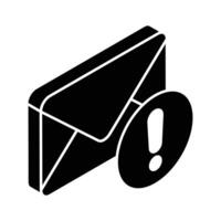 Spam Mail isometrisch Symbol Design bereit zum Prämie verwenden vektor