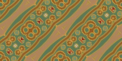 ikat blommig paisley broderi på vit bakgrund.ikat etnisk orientalisk mönster traditionell.aztec stil abstrakt vektor illustration.design för textur, tyg, kläder, inslagning, dekoration, halsduk, matta