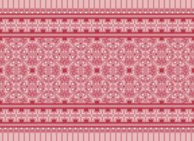 etnisk geometrisk sömlös tyg mönster korsa sy. ikat broderi orientalisk pixel mönster grädde bakgrund. abstrakt, vektor, illustration. textur, kors stygn, halsduk, dekoration, motiv, tapeter. vektor