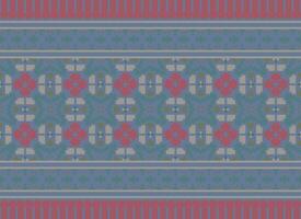 etnisk geometrisk sömlös tyg mönster korsa sy. ikat broderi orientalisk pixel mönster grädde bakgrund. abstrakt, vektor, illustration. textur, kors stygn, halsduk, dekoration, motiv, tapeter. vektor