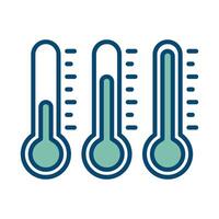 Thermometer Symbol Vektor Design Vorlage im Weiß Hintergrund