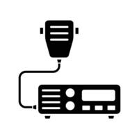 Transceiver Radio Symbol Vektor Design Vorlage im Weiß Hintergrund