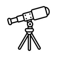 Teleskop Symbol Vektor Design Vorlage im Weiß Hintergrund