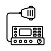 Transceiver Radio Symbol Vektor Design Vorlage im Weiß Hintergrund