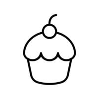 Tasse Kuchen Symbol Vektor Design Vorlage im Weiß Hintergrund