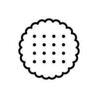 Keks Symbol Vektor Design Vorlage im Weiß Hintergrund