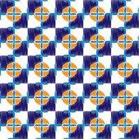nahtlos marokkanisch Muster zum Stoff im Ikat Stickerei Stil vektor