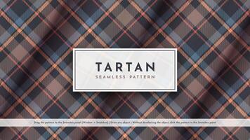 nahtlos Tartan Muster. traditionell schottisch Textur. modisch Stoff. Textil- Hintergrund vektor