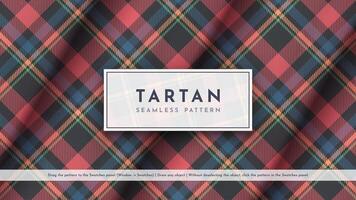 nahtlos Tartan Muster. traditionell schottisch Textur. modisch Stoff. Textil- Hintergrund vektor