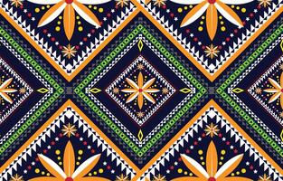 ethnisch abstrakt Ikat Kunst. nahtlos Muster im Stammes-, Volk Stickerei, und Mexikaner Stil. aztekisch geometrisch Kunst Ornament Druckdesign zum Teppich, Hintergrund, Kleidung, Verpackung, Stoff, Abdeckung, Textil- vektor