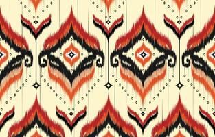 ikat geometrisk folklore prydnad med ruter. stam- etnisk vektor textur. sömlös randig mönster i aztec stil. folk broderi. indian, skandinaviska, zigenare, mexikansk, afrikansk matta.