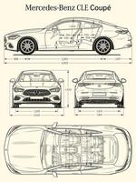 2020 Mercedes Benz kl Auto Entwurf vektor