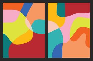 abstrakt vätska färgrik bakgrunder för omslag skriva ut konst social media flygblad och affisch vektor